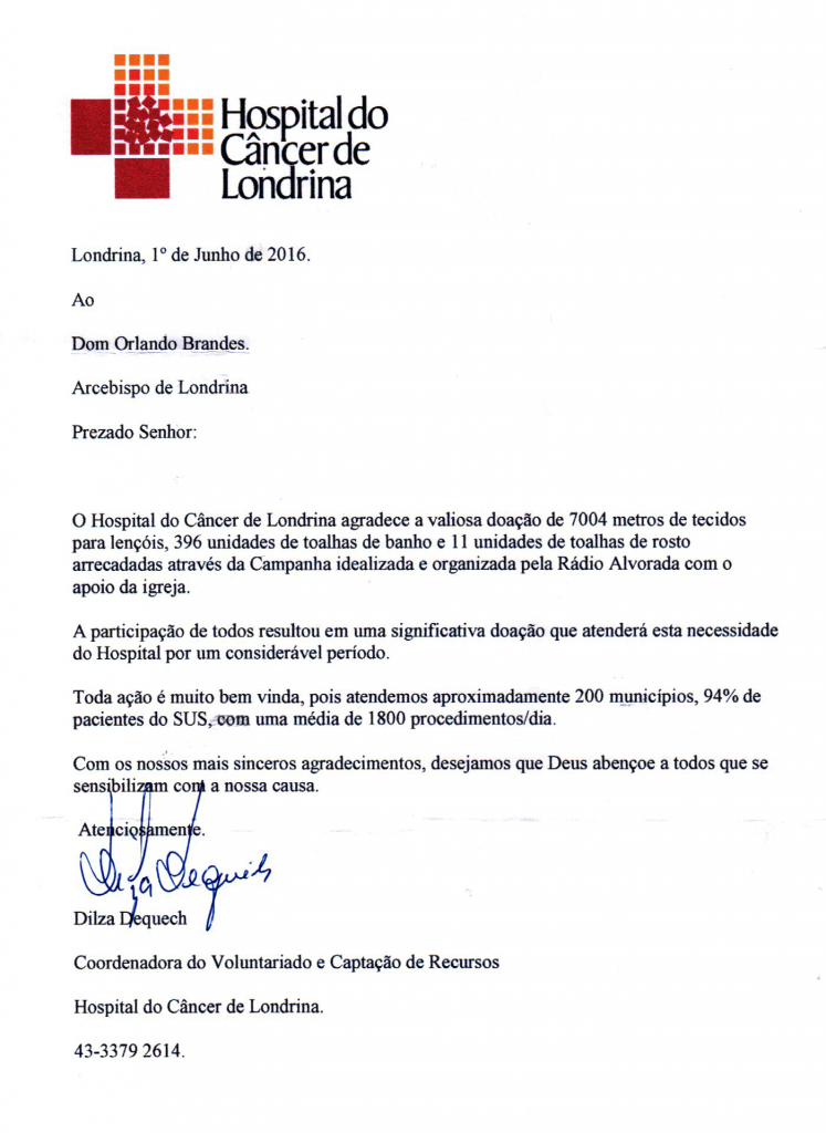 carta radio alvorada