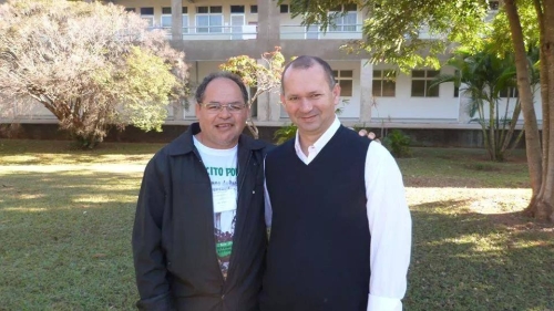 Pe Vileci Vidal, Coord do 13º Intereclesial e Pe Marcos José, Coord do 14º Intereclesial